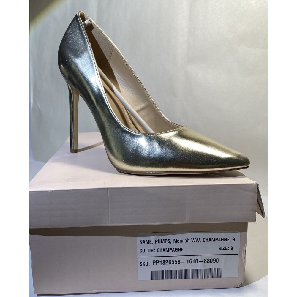 Justfab Gold stiletto Heels Size 9